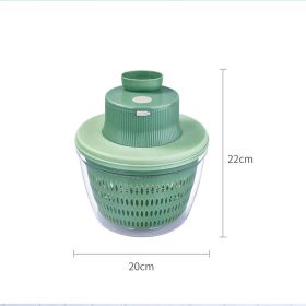 Electric Chopper Multi-function Automatic Drain (Color: Green)